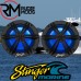 Stinger Marine 6.5” Black Coaxial Marine Speakers with Built in Multi-Colour RGB Lighting